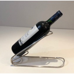 Silver-Plated Twisted Wire Single-Bottle Wine Cradle — French Work, Circa 1930