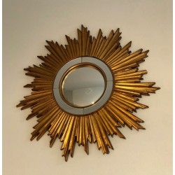 Gilt Resin Sunburst Mirror