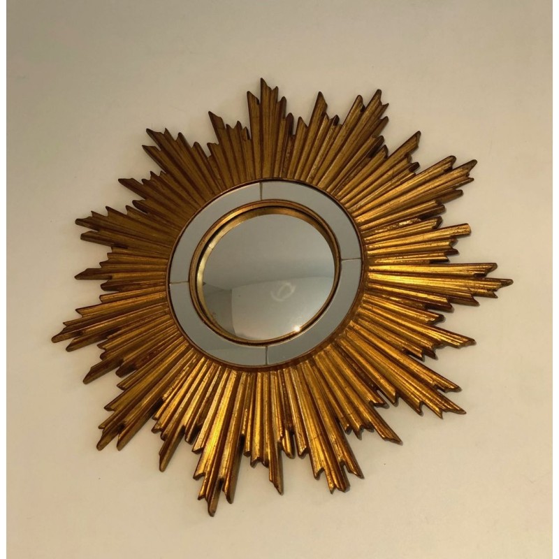 Gilt Resin Sunburst Mirror
