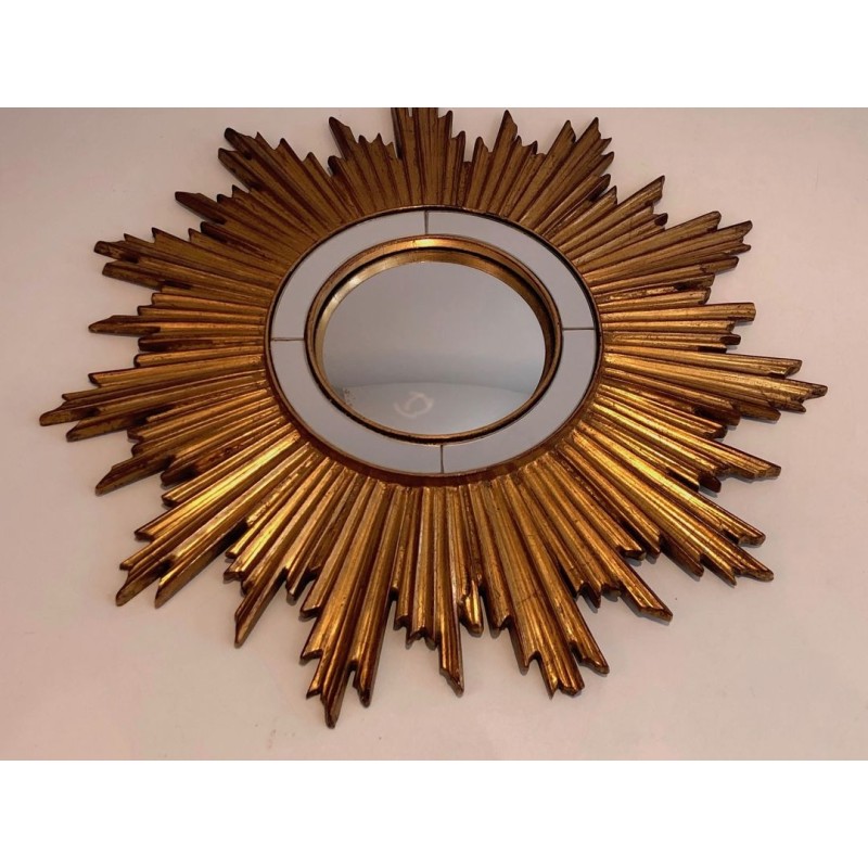 Gilt Resin Sunburst Mirror