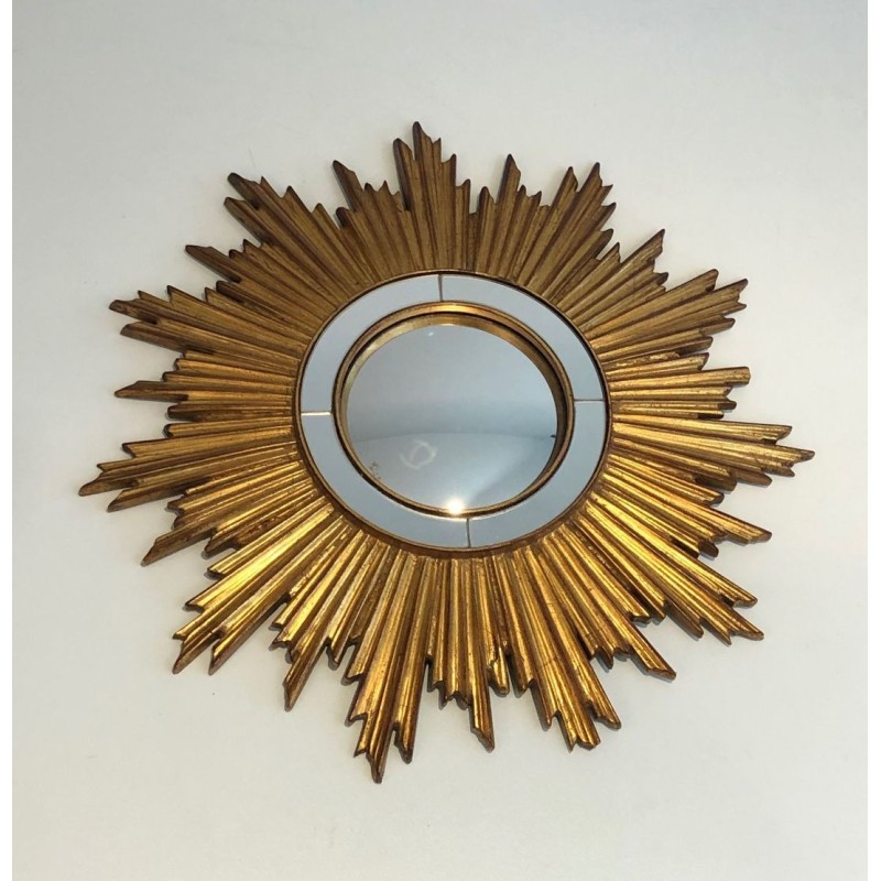 Gilt Resin Sunburst Mirror