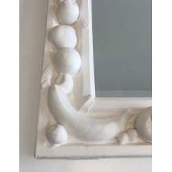 Unique Decorative Plaster Mirror with Fruits Decors
