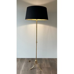 Neoclassical Brass Floor Lamp, by Maison Jansen, French Work, circa 1940