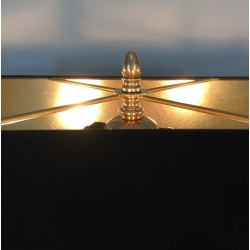 Important Reconstituted Stone and Brass Adjustable Table Lamp