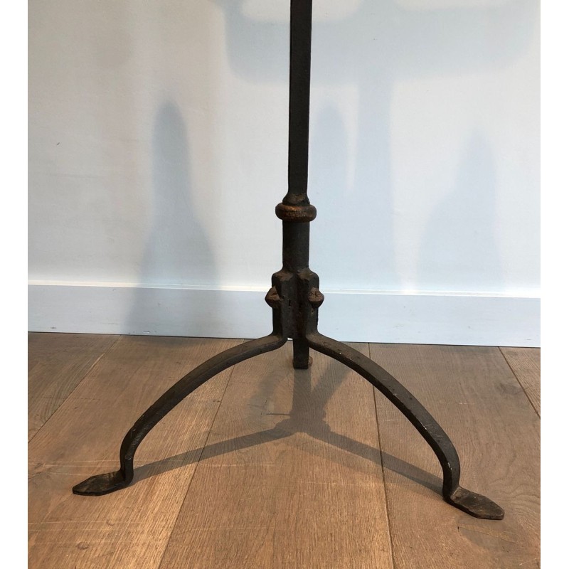 Wrought and Gilt Iron Floor Lamp, Art Déco, French Work, circa 1940