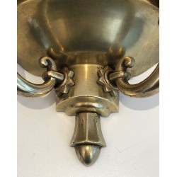 Pair of Art Deco Wall Lights in the style of Jules Leleu