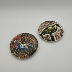 Vallauris Ceramic Plates | Roger Capron Style 1950s
