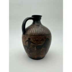 Glazed Stoneware Pitcher, VE Ciboure, Vilotte Period, France, circa 1920