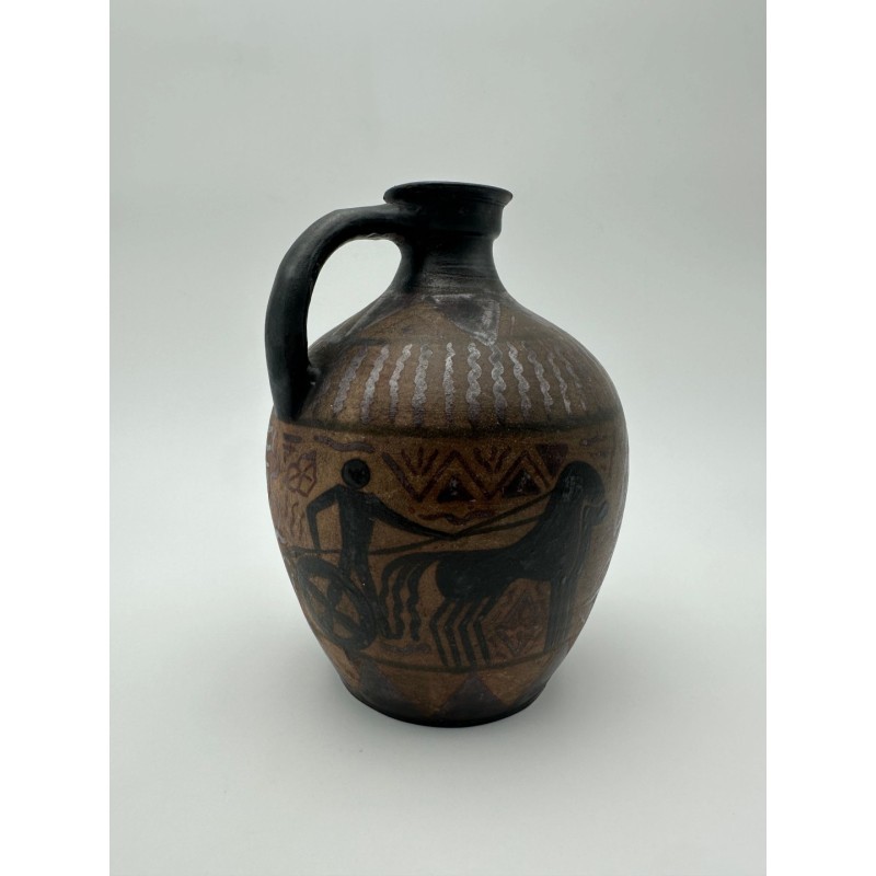 Glazed Stoneware Pitcher, VE Ciboure, Vilotte Period, France, circa 1920