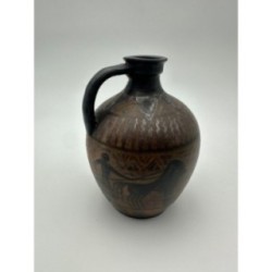 Glazed Stoneware Pitcher, VE Ciboure, Vilotte Period, France, circa 1920