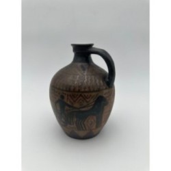 Glazed Stoneware Pitcher, VE Ciboure, Vilotte Period, France, circa 1920
