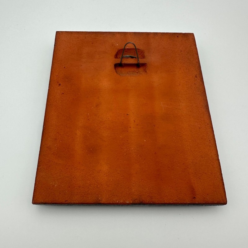 Glazed Terracotta Wall Panel Depicting a Couple, Ostend, 1972