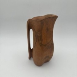 Sculptural Wooden Pitcher in the Style of Alexandre Noll, French Production, 1950s