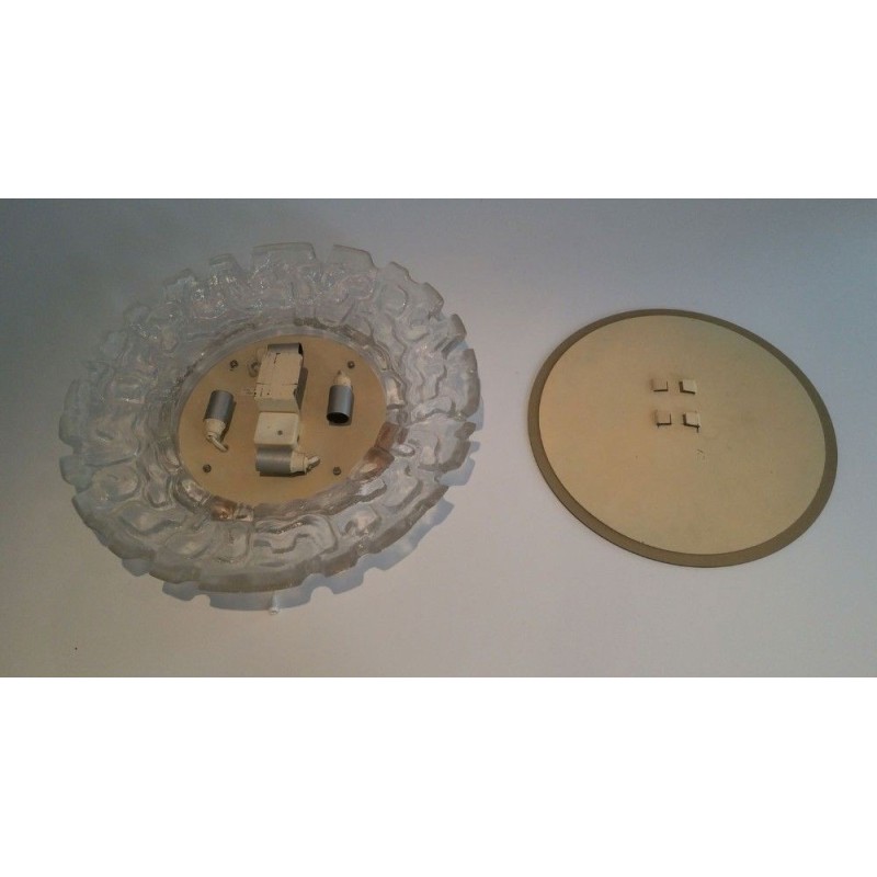 Illuminated Mirror in Molded White Plastic, 1970s Production