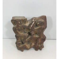 Plaster Sculpture Representing a Group of 3 Figures. Circa 1950