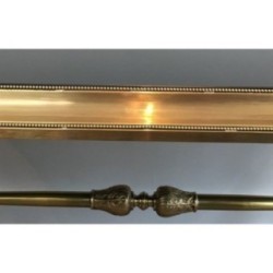 Neoclassical Coffee Table in Bronze and Brass with Black Lacquered Glass Top, Attributed to Raymond Subes. Circa 1940