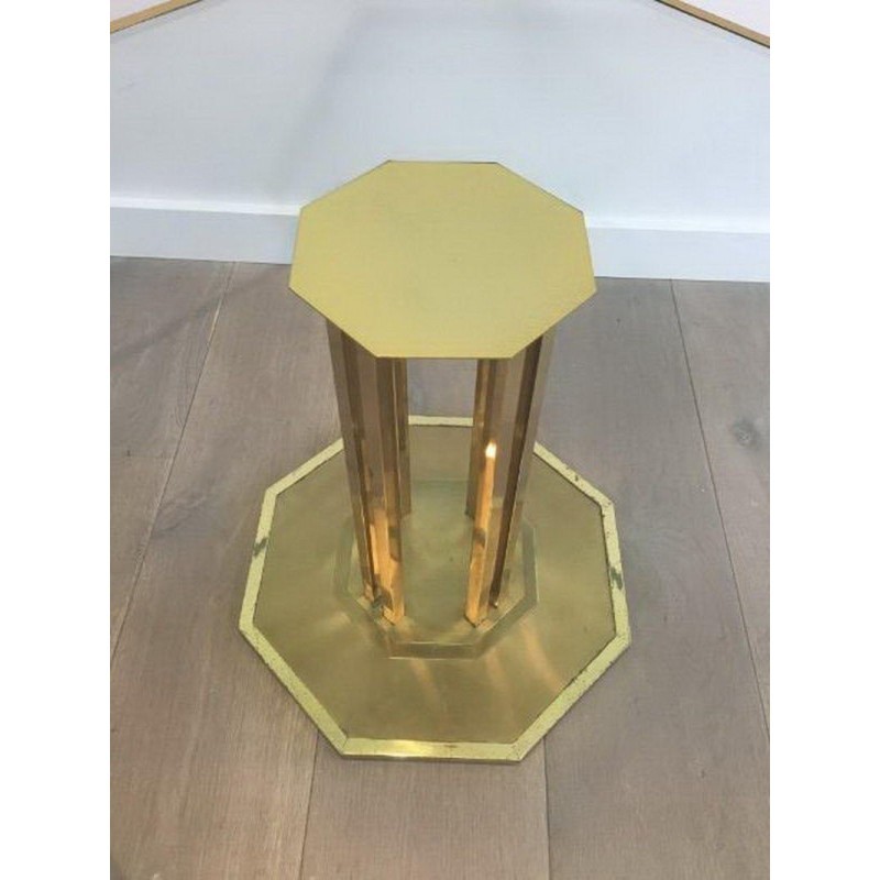 Brass and Glass Design Coffee Table