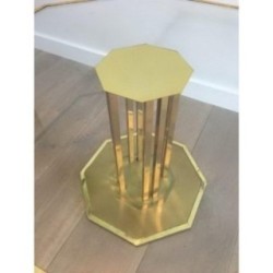 Brass and Glass Design Coffee Table