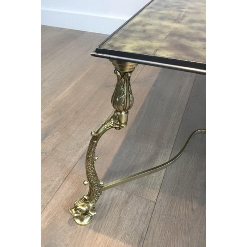 Brass Coffee Table, Maison Jansen