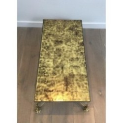 Brass Coffee Table, Maison Jansen