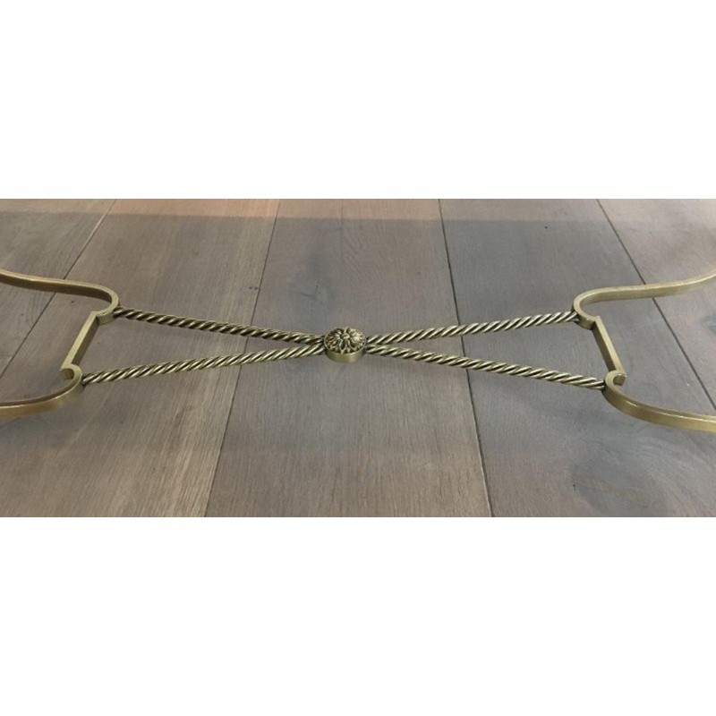 Brass Coffee Table, Maison Jansen