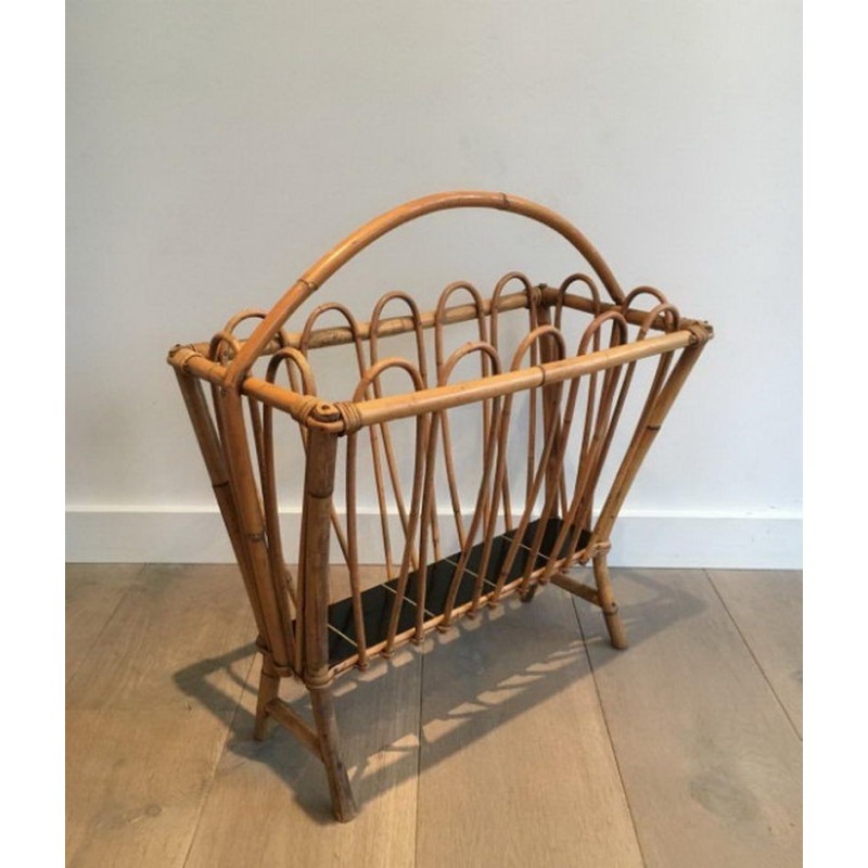 Rattan Magazine Rack