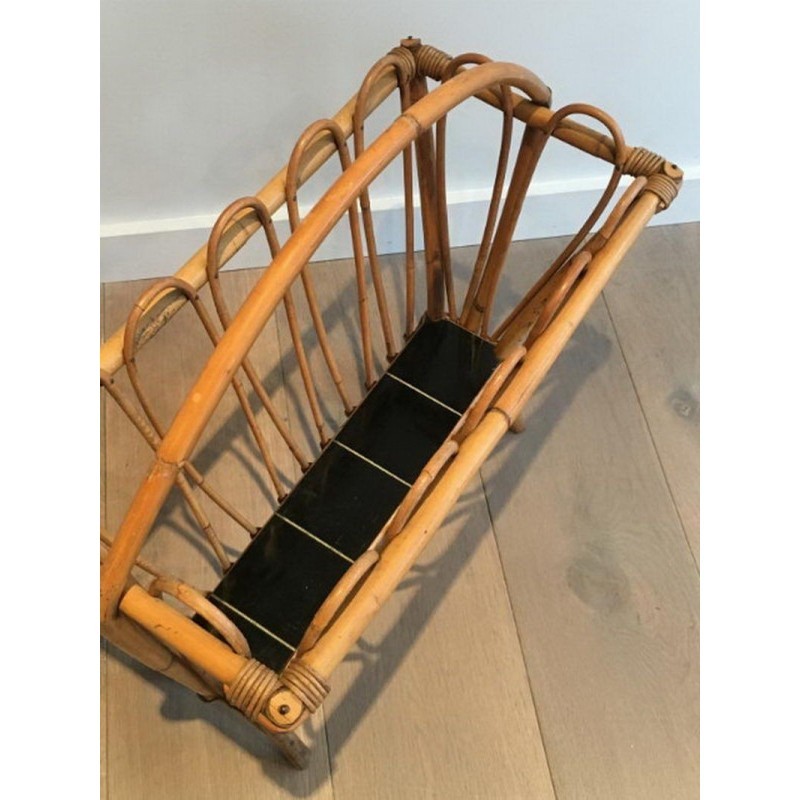 Rattan Magazine Rack