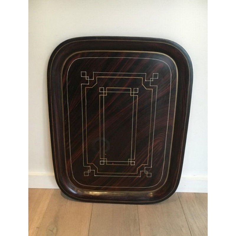 Fine Brass and Painted Tole Tray Table