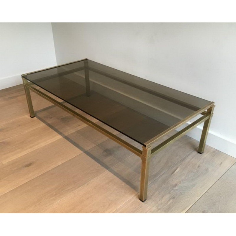 Modernist Brass Coffee Table