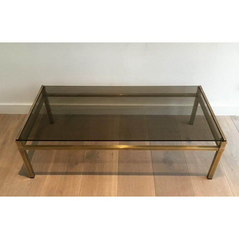 Modernist Brass Coffee Table