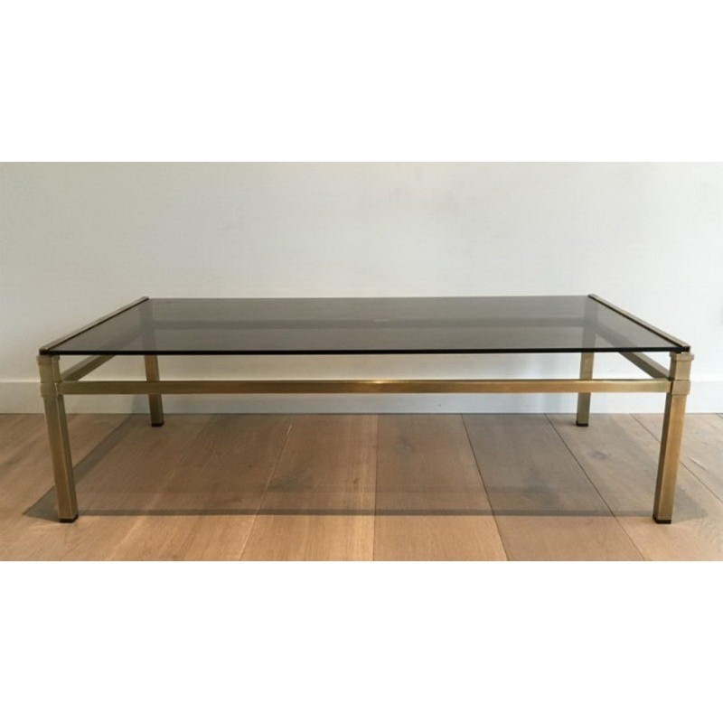 Modernist Brass Coffee Table