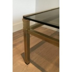Modernist Brass Coffee Table