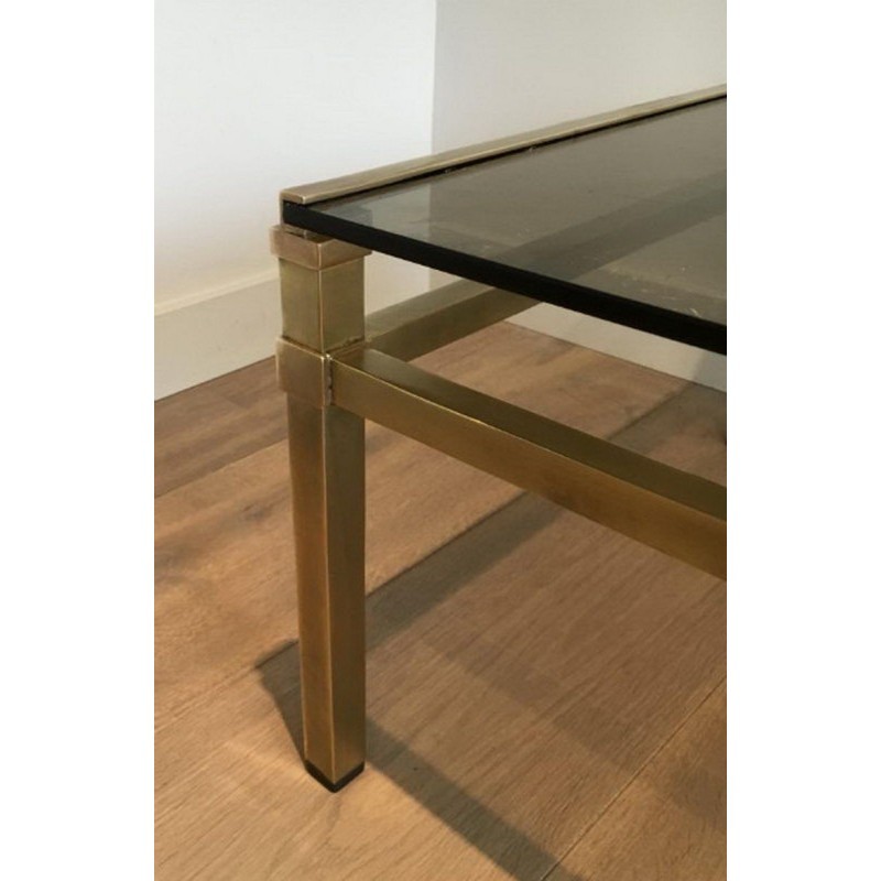 Modernist Brass Coffee Table
