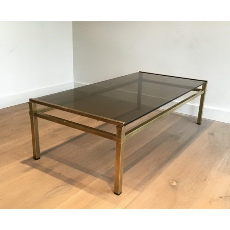 Modernist Brass Coffee Table