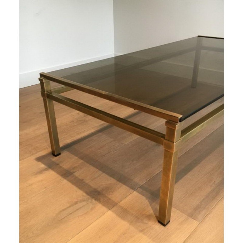 Modernist Brass Coffee Table