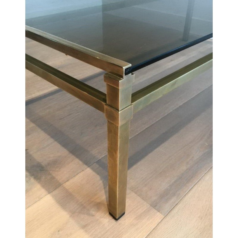 Modernist Brass Coffee Table