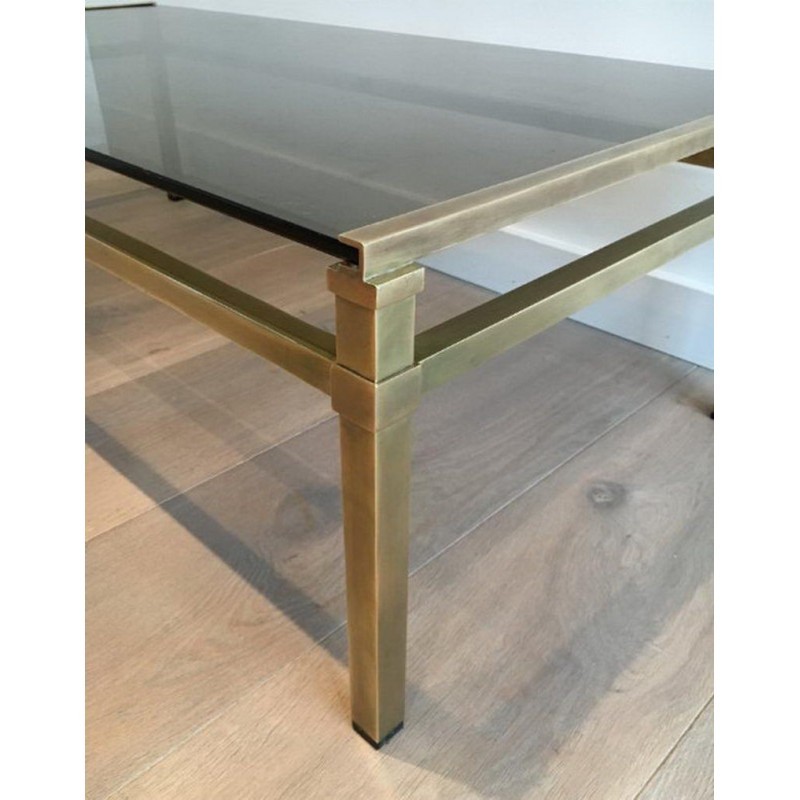 Modernist Brass Coffee Table