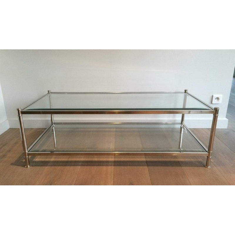 Large Chrome Coffee Table
