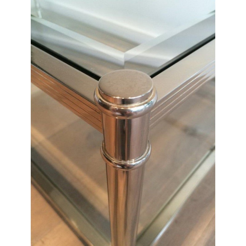 Large Chrome Coffee Table
