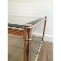 Large Chrome Coffee Table