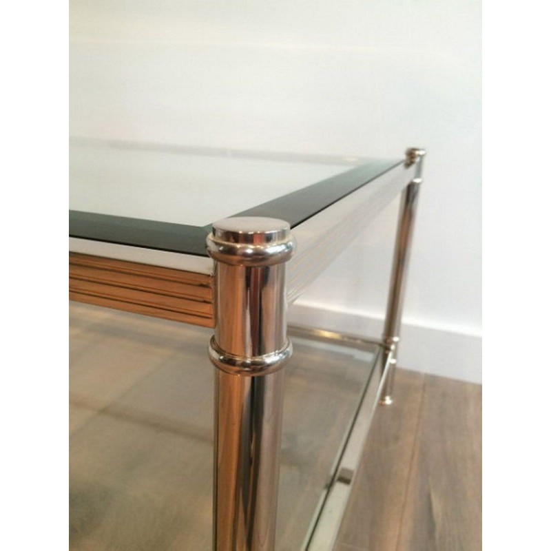 Large Chrome Coffee Table