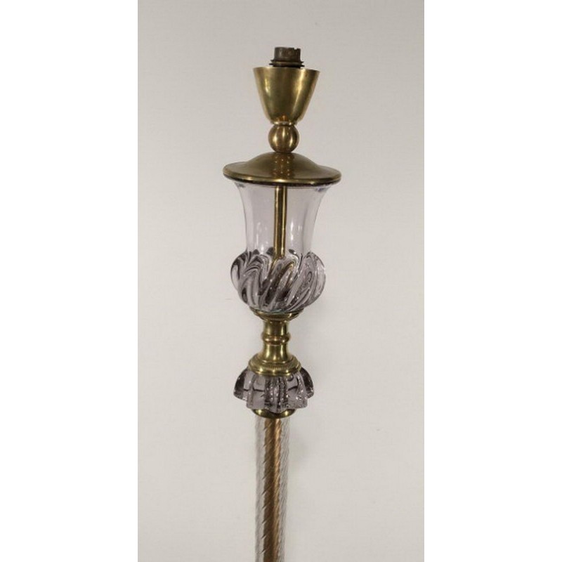 Murano Glass Floor Lamp, Attributed to Barovier and Toso