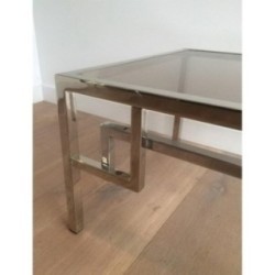 Pair of Chrome Design Side Tables
