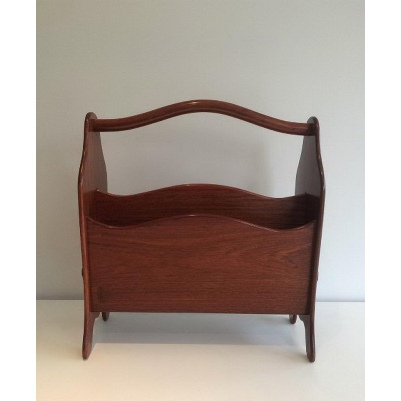 Scandinavian Magazine Rack in Teak. Circa 1970