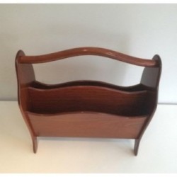Scandinavian Magazine Rack in Teak. Circa 1970