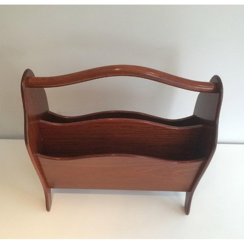 Scandinavian Magazine Rack in Teak. Circa 1970