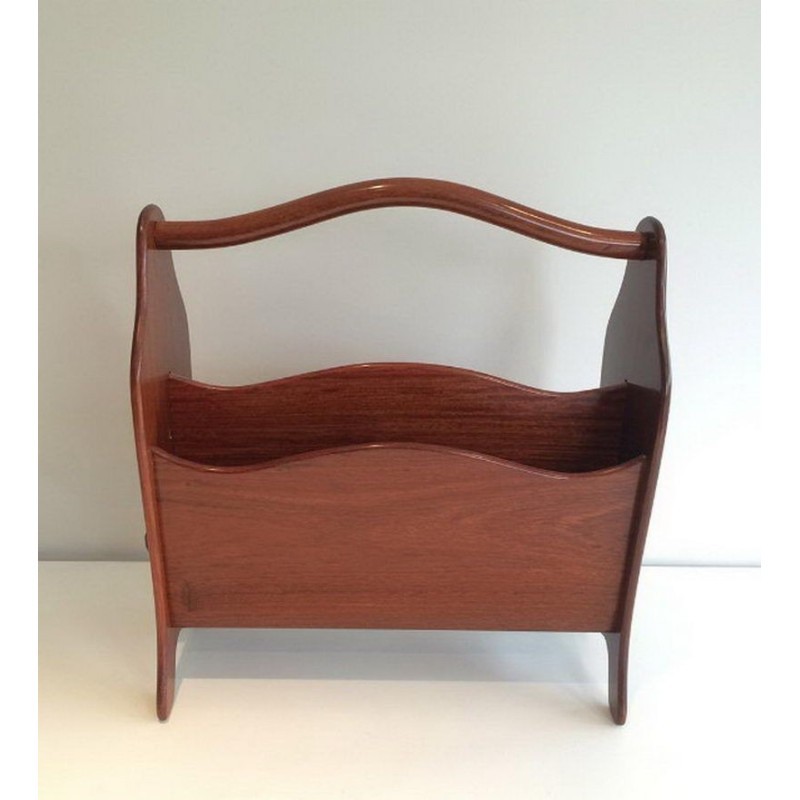 Scandinavian Magazine Rack in Teak. Circa 1970