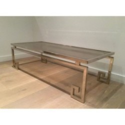 Very Fine Chrome Coffee Table. Circa 1970