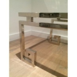 Very Fine Chrome Coffee Table. Circa 1970