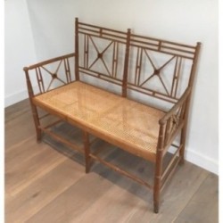 Wooden Bench. Circa 1950